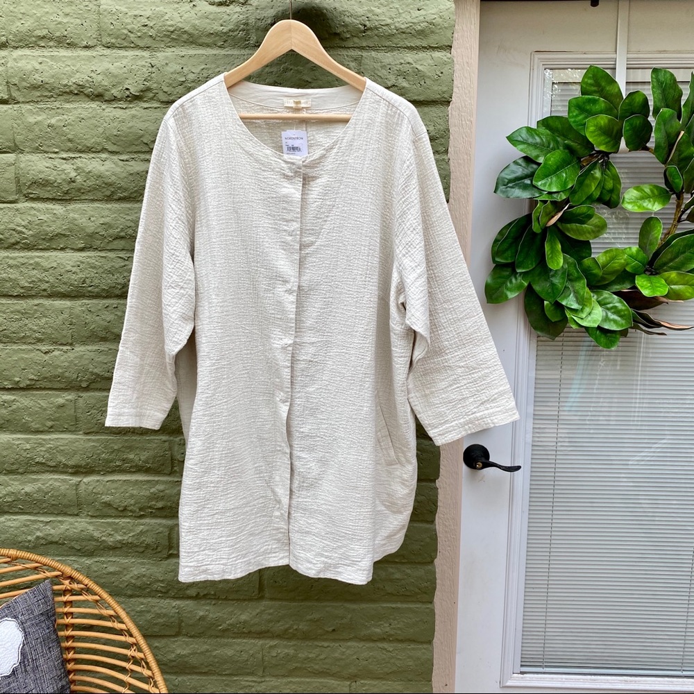 Eileen Fisher Cotton Blend Jacket